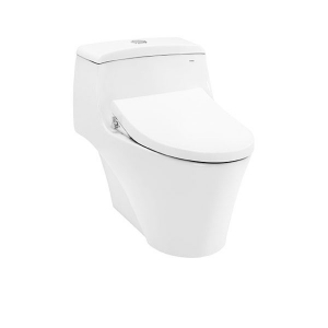 Bàn cầu một khối, nắp đóng êm kèm vòi rửa nước lạnh - TCW1211A